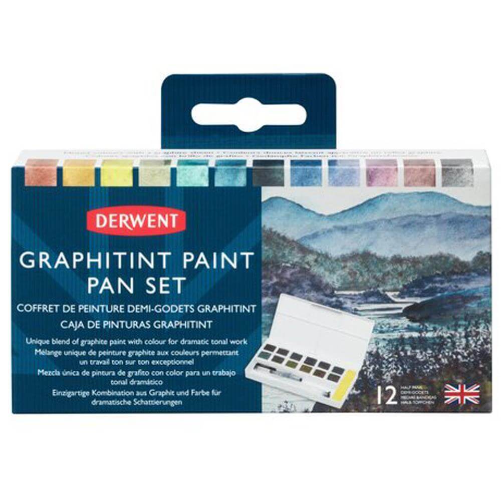Derwent Graphitint Paint 12 Pan Palette